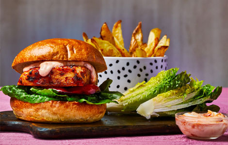 Grilled Peri Peri Burger